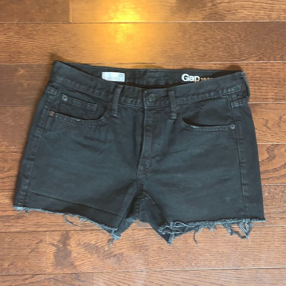 Gap Black Jean Shorts